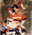 Ichikawa Danjuro VII y Bando Mitsugoro III como Soga no Goro y Asaina no Saburo Utagawa Kunisada japonesa